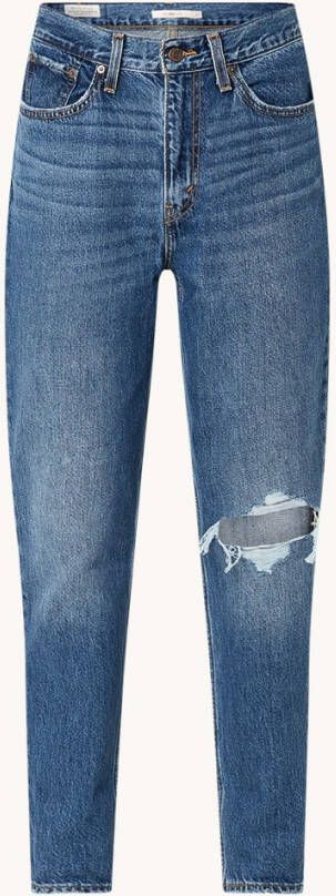 Levi's 80S Mom high waist tapered fit jeans met ripped detail