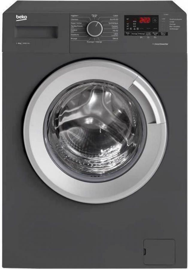 Beko Llf08a5 Front Wasmachine 8 Kg Klasse A +++ 1400 Tpm Prosmart Inverter Motor Antracietgrijs